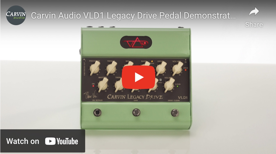 Steve Vai VLD1 Legacy Drive Pedal Demo Video